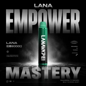 LANA ZOLT 8000口拋棄式電子煙｜主打超大容量與細緻冰爽霧感｜適合偏好長效省心與沁涼吸感的玩家