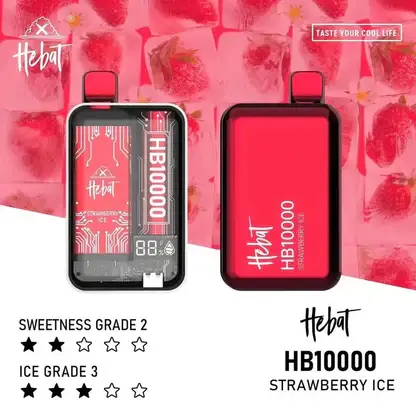 Hebat喜貝10000拋棄式電子煙｜智能晶片控溫維持低負擔感順暢進氣｜適合不喜歡繁瑣注油換彈的新手