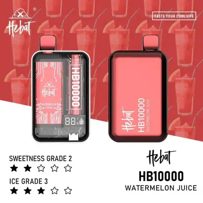 Hebat喜貝10000拋棄式電子煙｜智能晶片控溫維持低負擔感順暢進氣｜適合不喜歡繁瑣注油換彈的新手