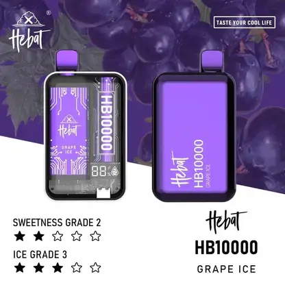 Hebat喜貝10000拋棄式電子煙｜智能晶片控溫維持低負擔感順暢進氣｜適合不喜歡繁瑣注油換彈的新手