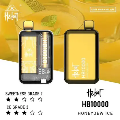 Hebat喜貝10000拋棄式電子煙｜智能晶片控溫維持低負擔感順暢進氣｜適合不喜歡繁瑣注油換彈的新手