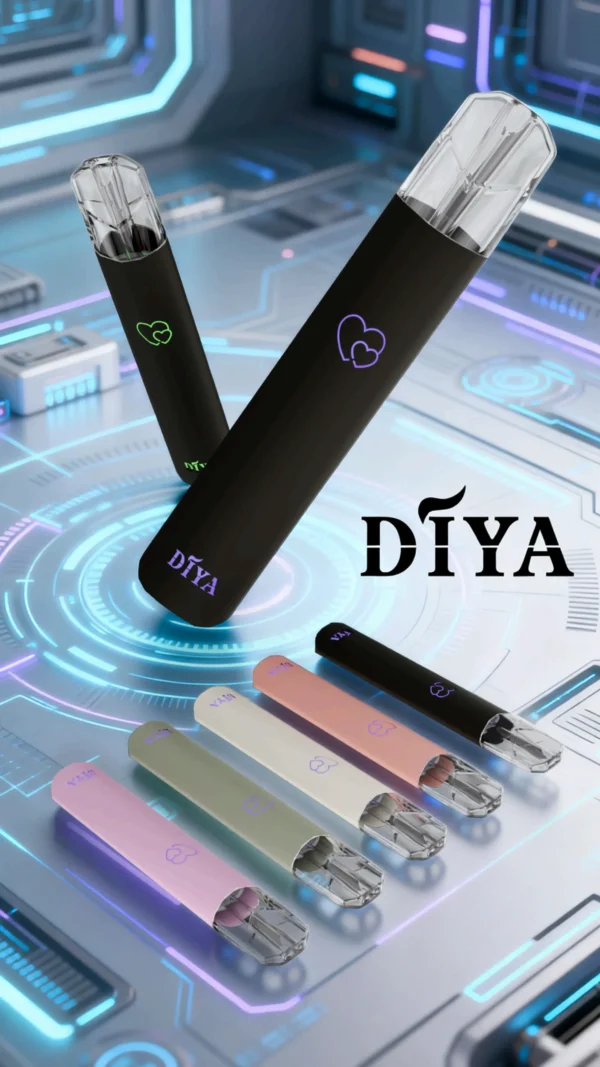 diya新一代主機-scaled-1.webp 【買10送1】DIYA叮啞一代通用愛心電子煙主機|智慧恆壓晶片帶來綿密霧感|偏好高顏值外觀的女性玩家首選