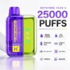 【買一盒煙彈送主機】KEYSTONE FLEX-3 鑰石 25000口拋棄式電子煙｜三段功率調節與Mesh網芯霧感體驗｜適合追求高續航與個性化口感的玩家